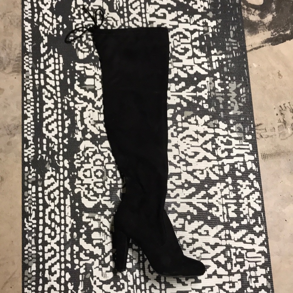 Over the knee heeled boot
